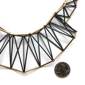 Asymmetric Geometric Necklace-Necklaces-Emilie Pritchard-Pistachios
