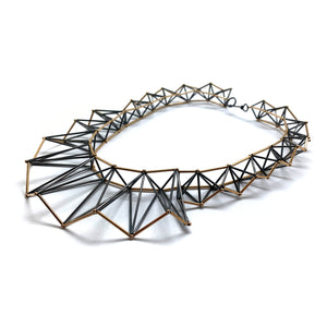 Asymmetric Geometric Necklace-Necklaces-Emilie Pritchard-Pistachios