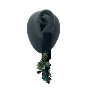 Asymmetric Green Earrings-Earrings-Hanna Liljenberg-Pistachios