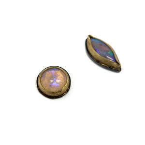Asymmetric Opal Studs-Earrings-Lori Francescutti-Pistachios