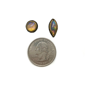 Asymmetric Opal Studs-Earrings-Lori Francescutti-Pistachios