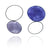 Asymmetric Purple Oval Earrings-Earrings-Myung Urso-Pistachios