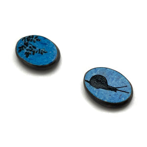 Asymmetric Snail Earrings-Earrings-Kelly Jean Conroy-Pistachios