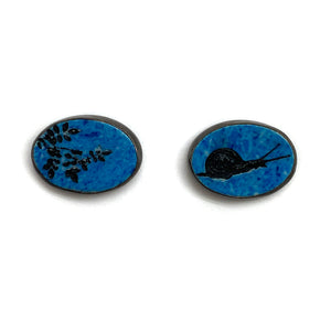 Asymmetric Snail Earrings-Earrings-Kelly Jean Conroy-Pistachios