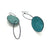 Asymmetric Teal Earrings-Earrings-Myung Urso-Pistachios