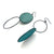 Asymmetric Teal Earrings-Earrings-Myung Urso-Pistachios