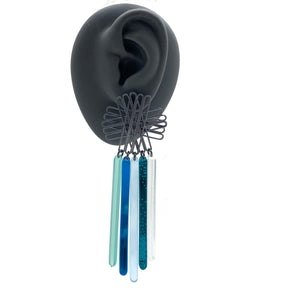 Asymmetrical Acrylic Earrings-Earrings-Emily Rogstad-Pistachios
