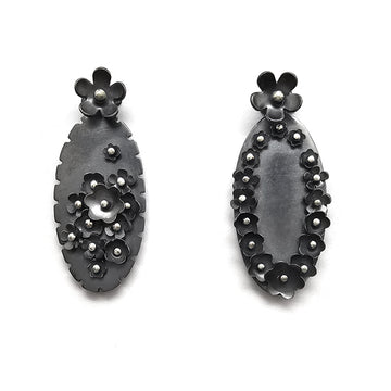 Asymmetrical Cluster Earrings