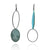 Asymmetrical Light Blue Earrings-Earrings-Myung Urso-Pistachios