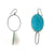 Asymmetrical Light Blue Earrings-Earrings-Myung Urso-Pistachios