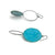 Asymmetrical Light Blue Earrings-Earrings-Myung Urso-Pistachios