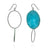 Asymmetrical Light Blue Earrings-Earrings-Myung Urso-Pistachios