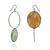 Asymmetrical Mustard & Light Green Earrings-Earrings-Myung Urso-Pistachios