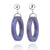 Austin Turley - Purple Hoop Earrings-Earrings-Precious Collective-Pistachios