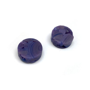 Austin Turley - Purple Stud Earrings-Earrings-Precious Collective-Pistachios