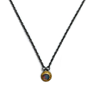 Australian Opal & Gold Necklace-Necklaces-Heather Guidero-Pistachios