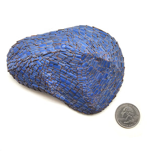 Azure Wooden Statement Brooch-Pins-Ute Kolar-Pistachios