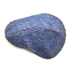 Azure Wooden Statement Brooch-Pins-Ute Kolar-Pistachios
