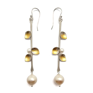 Bar Pearl Drop Earrings