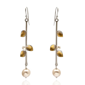 Bar Pearl Drop Earrings