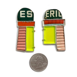 Bar Stools Earrings-Earrings-Carin Jones-Pistachios