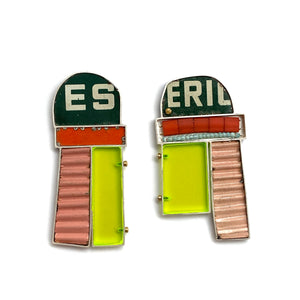 Bar Stools Earrings-Earrings-Carin Jones-Pistachios