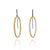 Bi-Metal Open Oval Earrings-Earrings-Elisa Bongfeldt-Pistachios