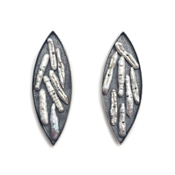Biwa Pearl Statement Earrings