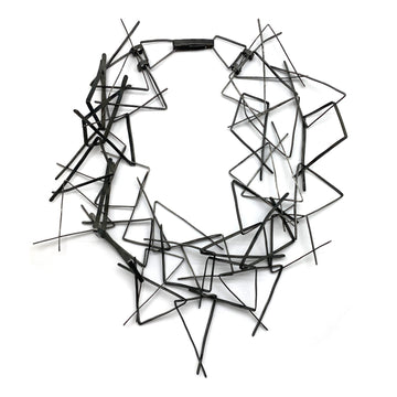 Black Angular Bundle Necklace