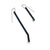 Black Asymmetric Earrings-Earrings-Joanne Grimonprez-Pistachios