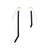 Black Asymmetric Earrings-Earrings-Joanne Grimonprez-Pistachios
