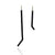 Black Asymmetric Earrings-Earrings-Joanne Grimonprez-Pistachios