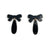 Black Bow Drop Earrings-Earrings-Ashley Buchanan-Pistachios