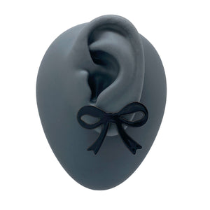 Black Bow Studs-Earrings-Ashley Buchanan-Pistachios