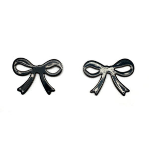 Black Bow Studs-Earrings-Ashley Buchanan-Pistachios