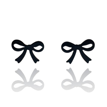 Black Bow Studs