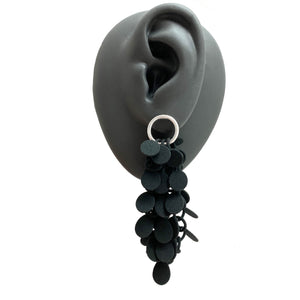 Black Cluster Earrings-Earrings-Eve Balashova-Pistachios