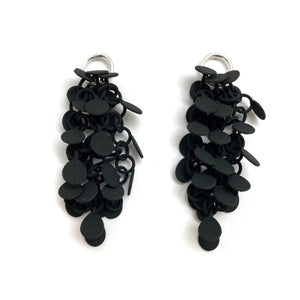 Black Cluster Earrings-Earrings-Eve Balashova-Pistachios