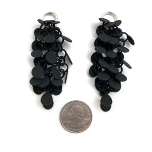 Black Cluster Earrings-Earrings-Eve Balashova-Pistachios