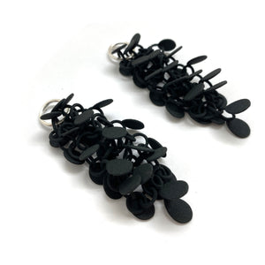 Black Cluster Earrings-Earrings-Eve Balashova-Pistachios