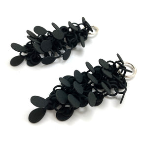 Black Cluster Earrings-Earrings-Eve Balashova-Pistachios