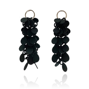 Black Cluster Earrings-Earrings-Eve Balashova-Pistachios