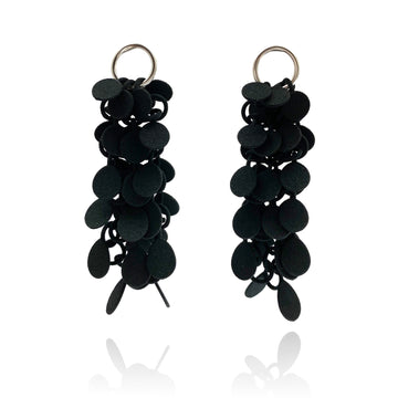 Black Cluster Earrings