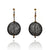 Black Diamond Drop Earrings-Earrings-Sowon Joo-Pistachios