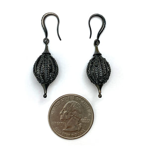 Black Diamond Point Earrings-Earrings-Sowon Joo-Pistachios