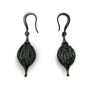 Black Diamond Point Earrings-Earrings-Sowon Joo-Pistachios