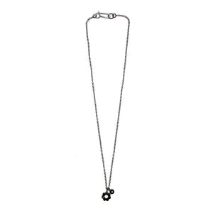 Black Flower & Dot Necklace-Necklaces-Elisa Bongfeldt-Pistachios