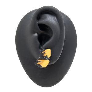 Black & Gold Petal Studs-Earrings-Judith Neugebauer-Pistachios