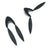 Black Hinge Earrings-Earrings-Shaesby Scott-Pistachios
