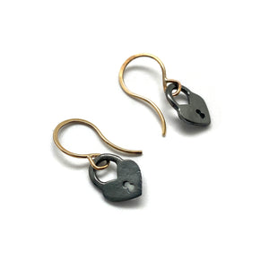 Black Lock Earrings-Earrings-Luana Coonen-Pistachios